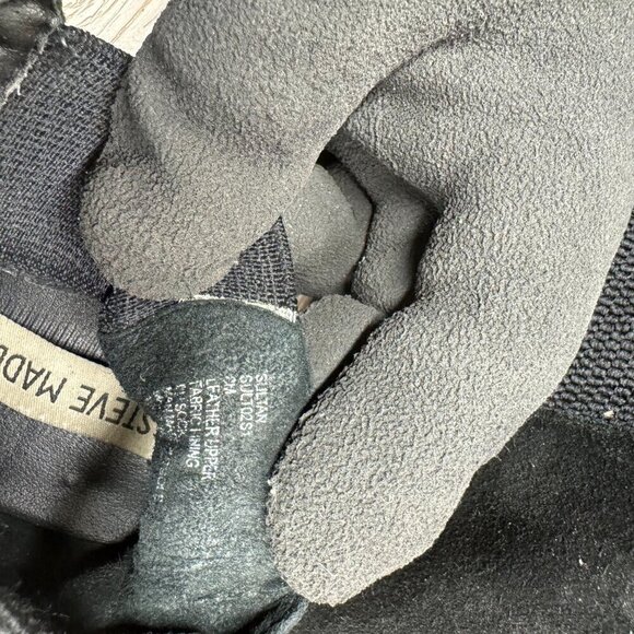 Steve Madden Suede Sultan Chelsea Wedge Booties Women's Size 8M - Picture 5 of 6